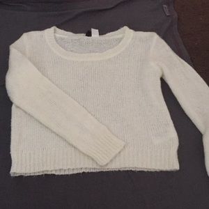 Divided  knitted sweatshirt